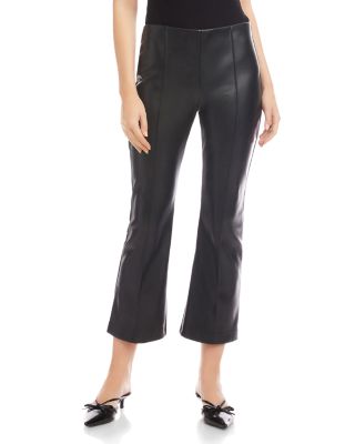 Sigourney Pintuck Faux Leather Pants