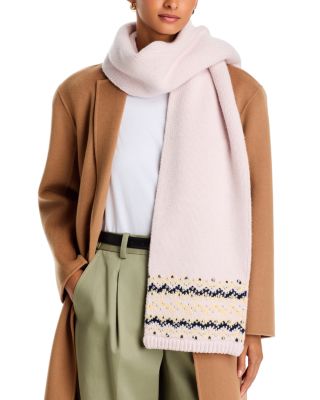 Fallon Studded Fair Isle Scarf