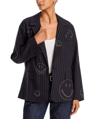 Pinstripe Smiley Blazer - Exclusive
