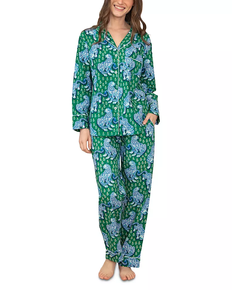 Printfresh Tiger Queen Long Pajama Set