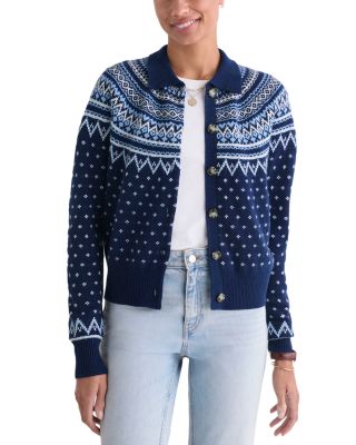Collared Fair Isle Cardigan