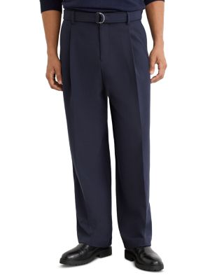 Atwell Relaxed Fit Wide Leg Pleated Trousers