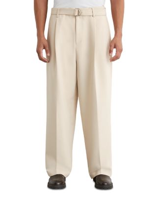 Reiss Atwell Relaxed Fit Wide Leg Pleated Trousers