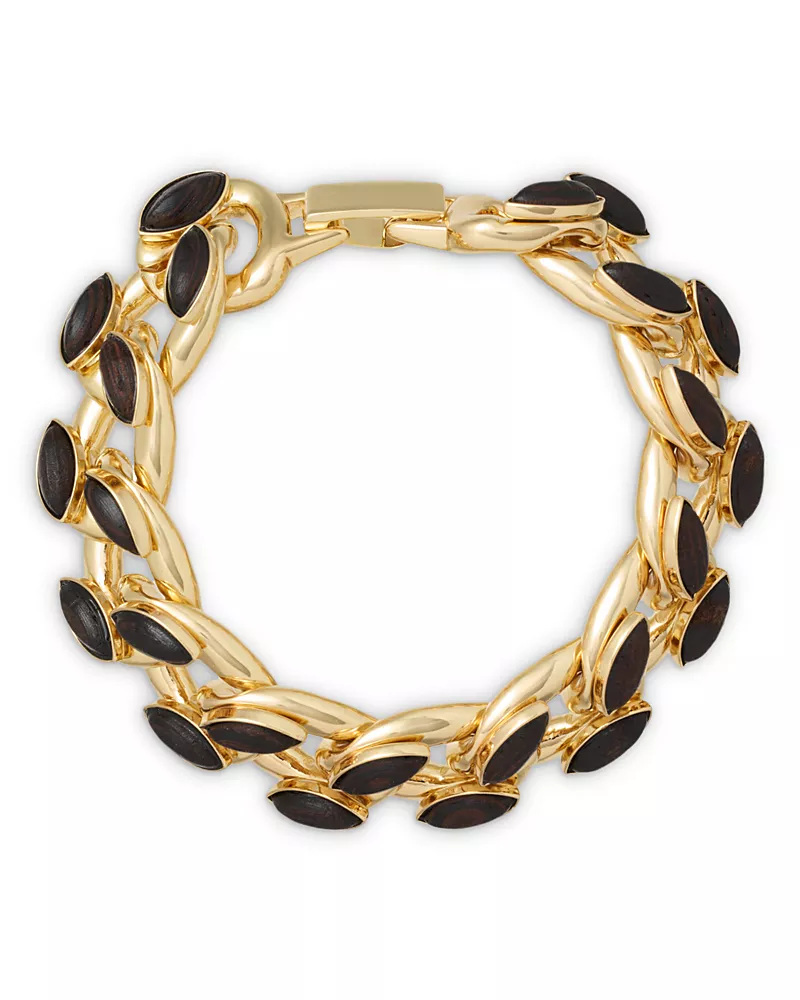 Roxanne Assoulin The Studded Wood Link Bracelet
