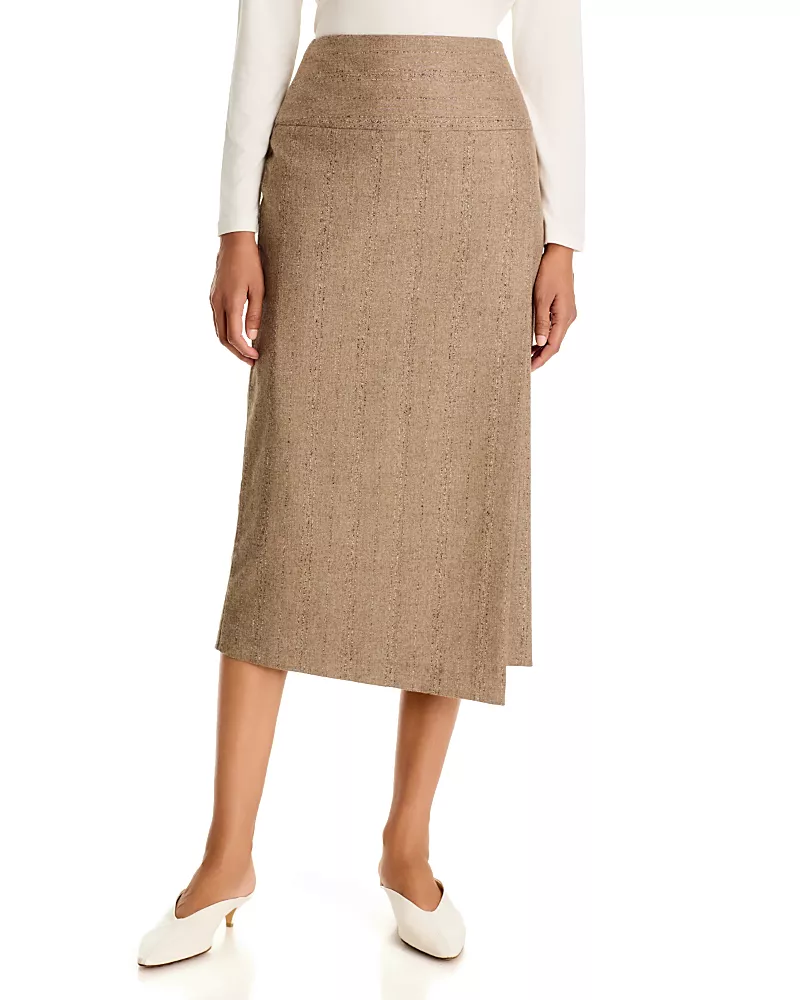 Hugo Boss Vornara Faux Wrap Midi Pencil Skirt - Exclusive