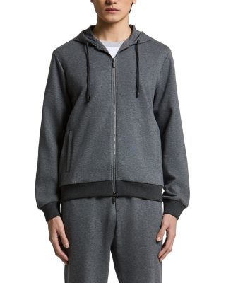 Peserico Cotton Blend Hooded Zip Sweatshirt