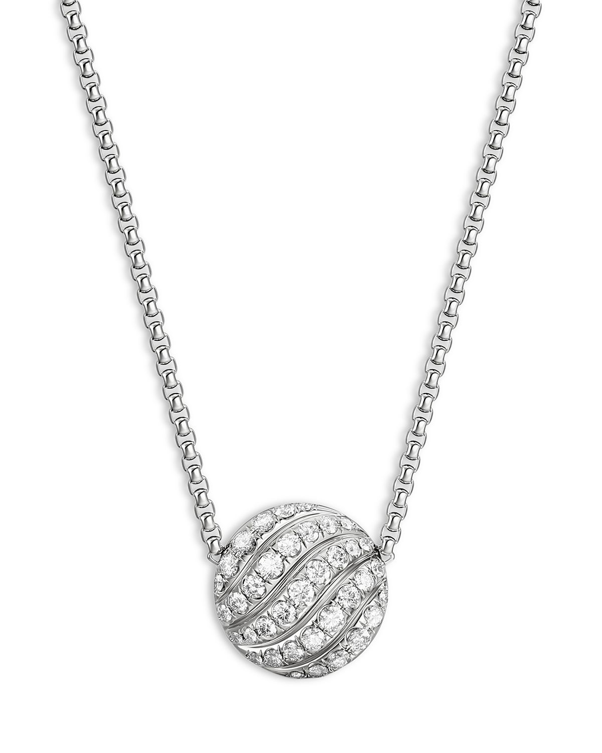 David Yurman Sculpted Cable Pendant Necklace