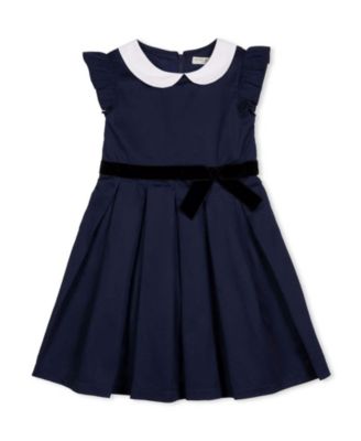  Girls' Organic Peter Pan Collar Party Dress - Little Kid, Big Kid