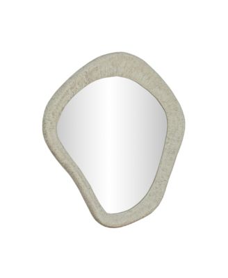  Orpheus Ribbed Faux Stone Fiberglass Wall Mirror