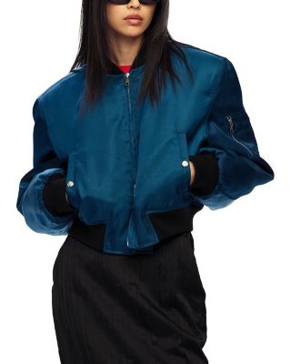 Cropped Bomber Jacket