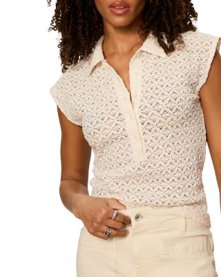 Everyday Muse Collared Lace Tee