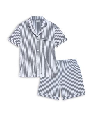 French Ticking Pima Cotton Stripe Pajama Set