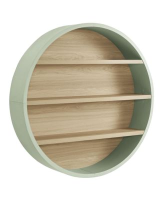  Romy 47" Round Wall Book Shelf