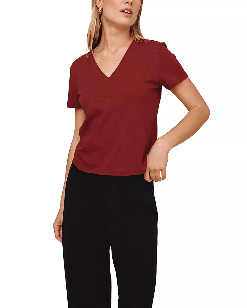 Bella Dahl V Neck Short Sleeve Tee