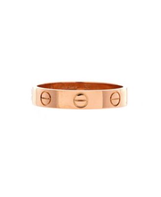  Love Wedding Band Ring 18K Rose Gold