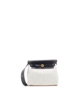20 Herbag Zip Toile and Leather