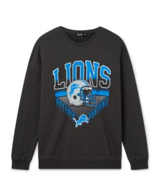 Junk Food Clothing Unisex Nfl Detroit Lions Drop Shoulder Crew Fleece
