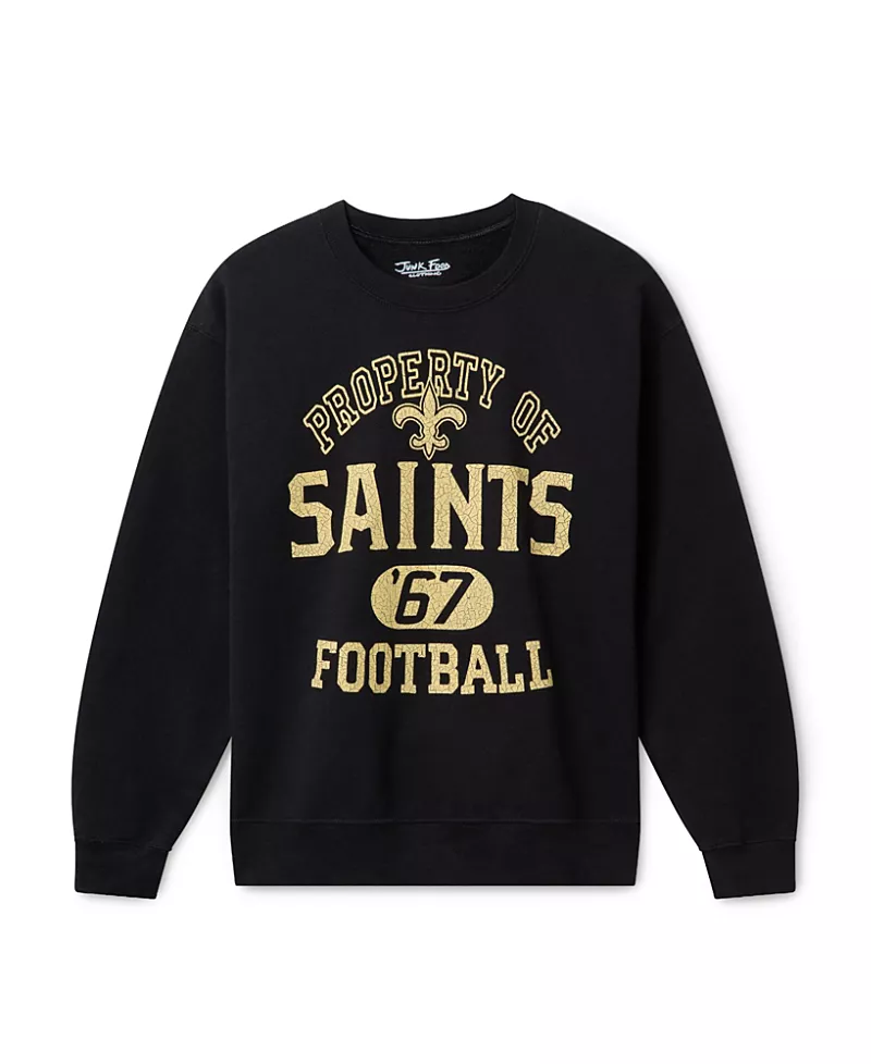 Junk Food Clothing Unisex Nfl New Orleans Saints Property Flea Market Crew Fleece