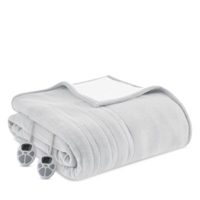 Serta Fleece to Sherpa Heated Blanket, Twin