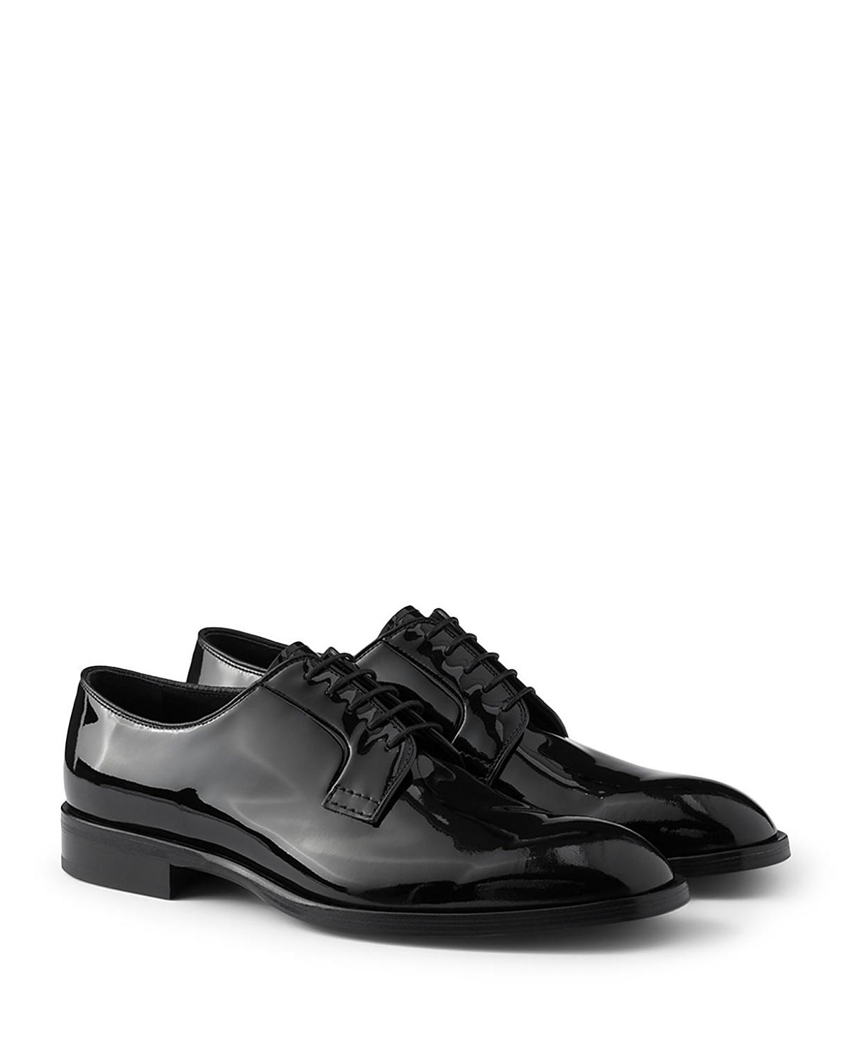 Prada Patent Men's Leather Lace-up Shoes