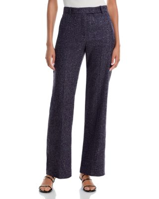 Micro Sequin Straight Leg Pants