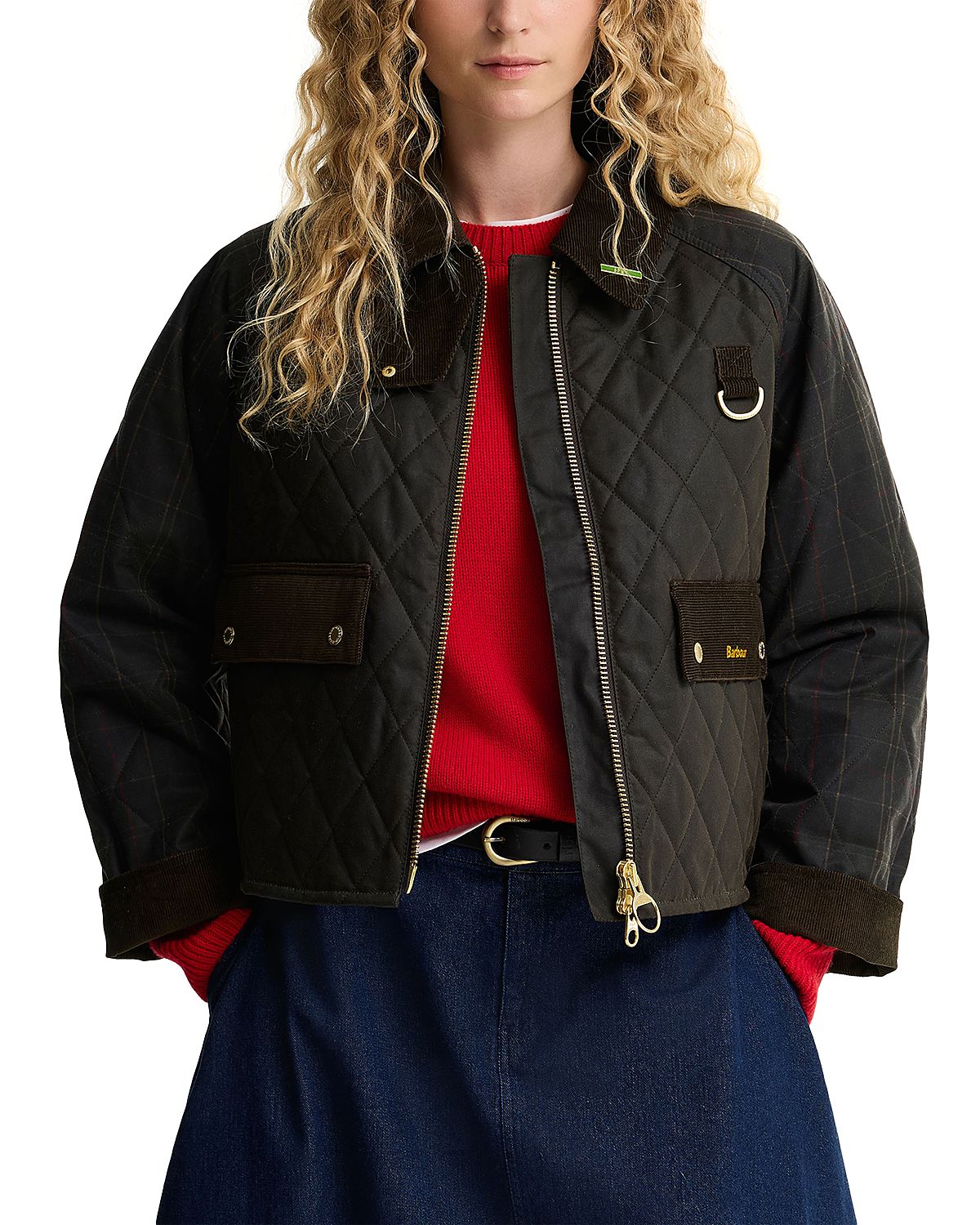 Barbour Tartan Reimagined Icons Waxed Cotton Quilted Spey Jacket