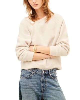 Della Gathered Raglan Sweatshirt