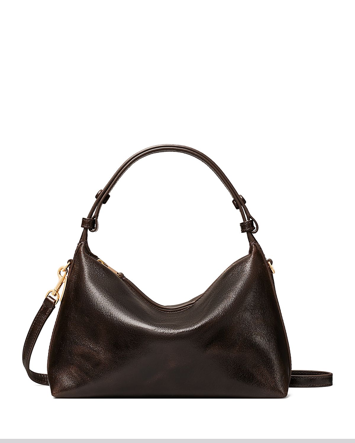 Tory Burch Mellow Distressed Leather Shoulder Bag
