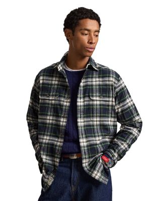 Cotton Classic Fit Plaid Flannel Workshirt