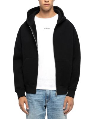Cashmere & Cotton Zip Front Hoodie
