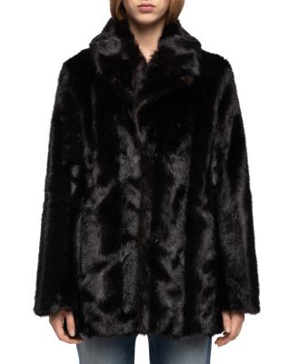 Fleur Faux Fur Buttoned Jacket