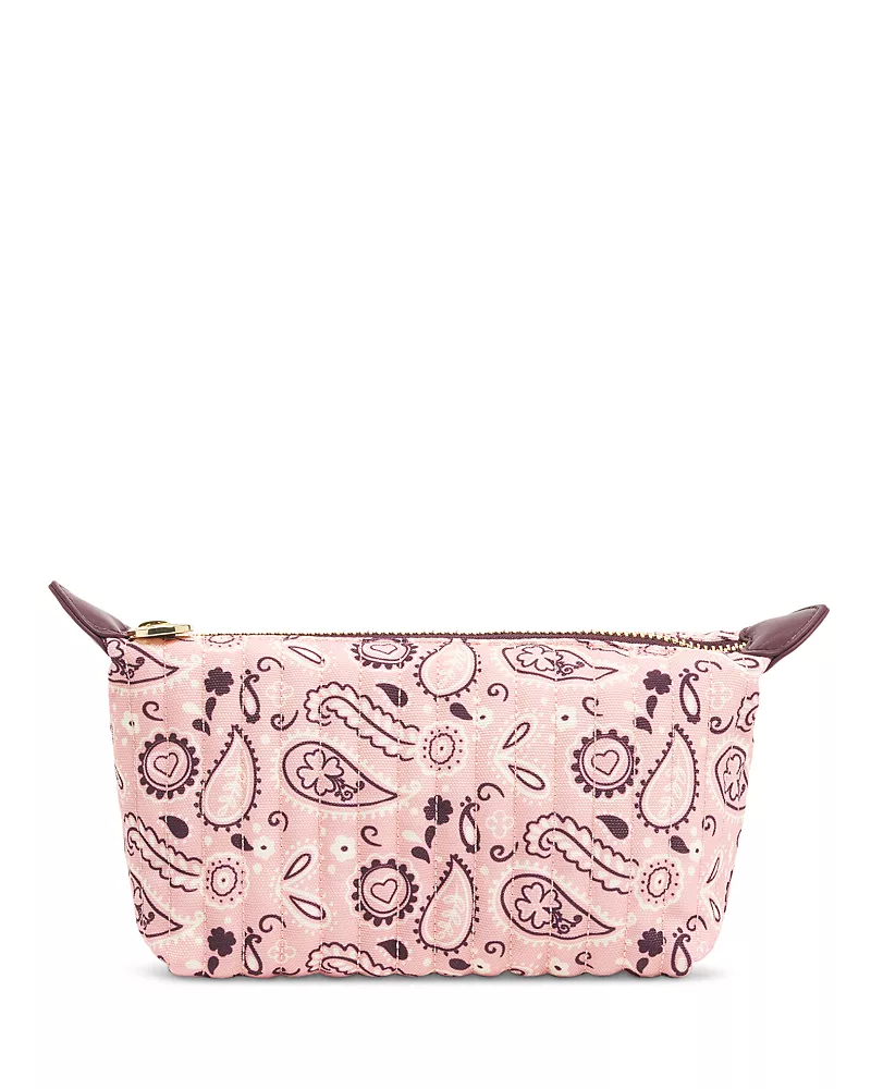 Stoney Clover Lane Paisley Quilted Canvas Pouchette
