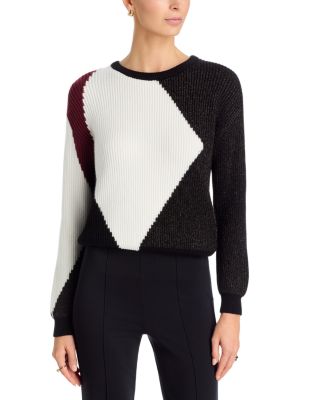 Colorblocked Crewneck Sweater