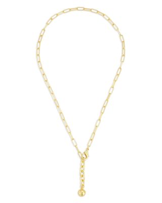 Plaza Rectangle Chain Collar Necklace, 18-19"