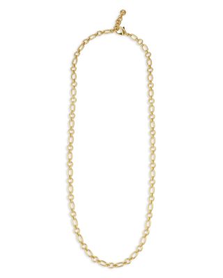 Plaza Oval & Round Chain Strand Necklace, 32-33"