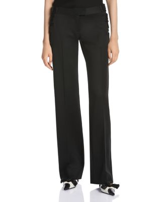 McQueen Barathea Wool Crisscross Trousers