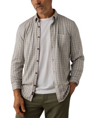 Coastline Knit Plaid Button Down Shirt 