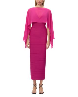 Herve Leger The Parker Cape Gown
