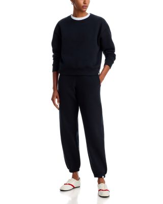 Ceramic Fleece Oversized Crewneck Sweatshirt & Fleece Boyfriend Jogger Sweatpants