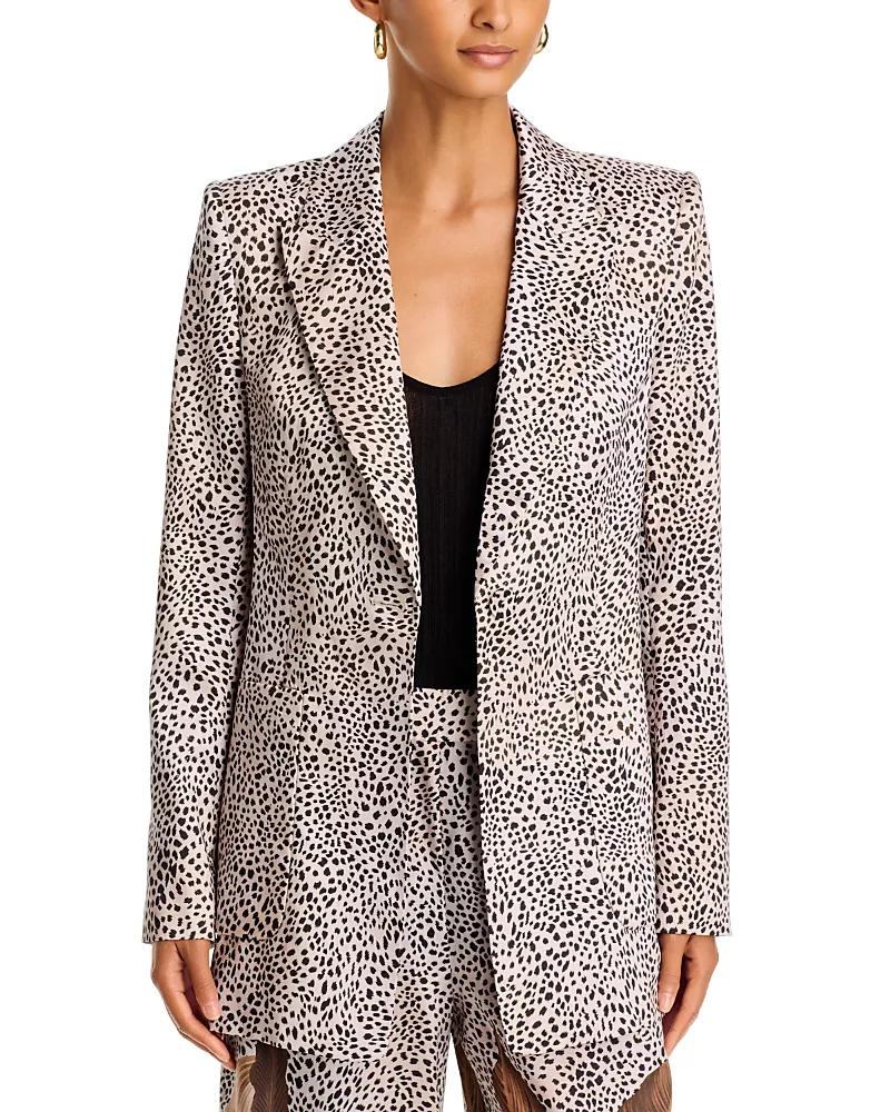 Kobi Halperin Olive Printed One Button Jacket
