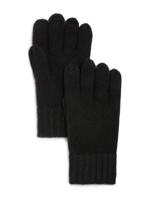 The Men's Store at Bloomingdale's Cashmere Ribbed Tech Gloves - Exclusive