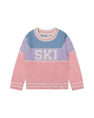 Girls' Ski Jacquard Colorblock Sweater - Little Kid