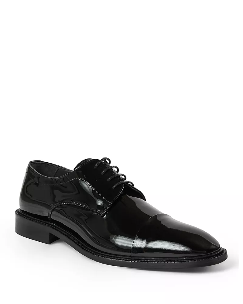 Bruno Magli Men's Vasco Patent Leather Cap Toe Derby Shoes