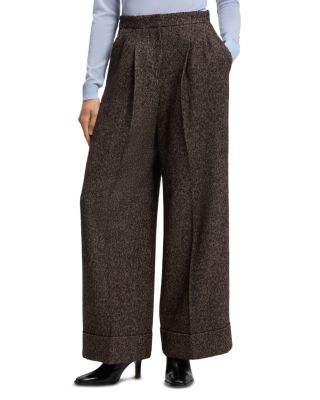 Tianara Pleated Wide Leg Pants - Exclusive