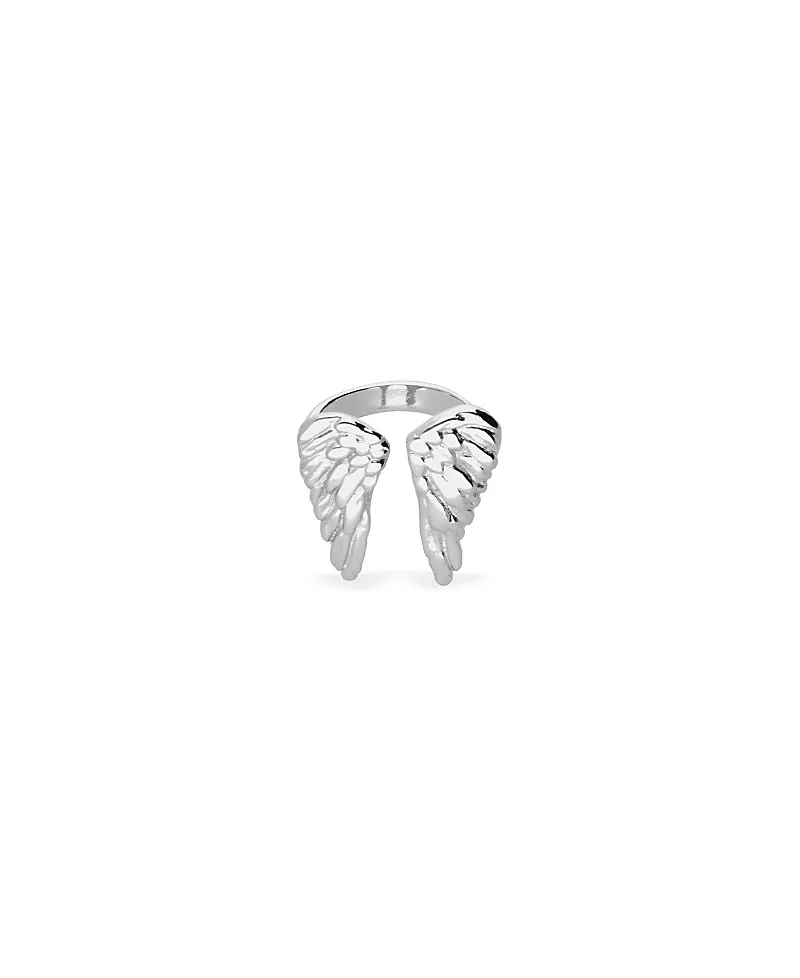 UNOde50 Sterling Silver Plated Ring in the Shape of Wings