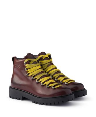  Men's Antiqued Leather Lace-Up Ankle Boots