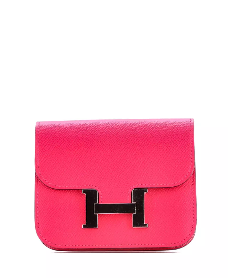 Pre-Owned HERMES Constance Slim Wallet Epsom