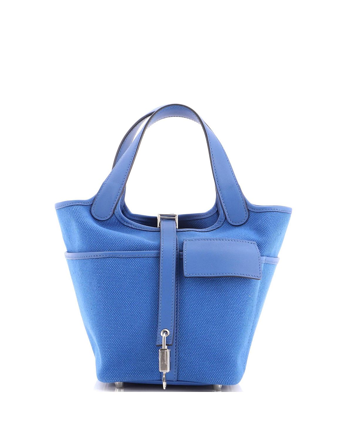 Pre-Owned HERMES Pm Cargo Picotin Lock Bag Canvas and Swift