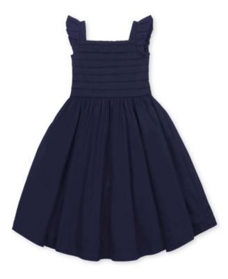 Girls' Organic Pleated Bodice Sateen Party Dress - Little Kid, Big Kid