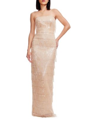  Tanya Beaded Fringe Gown